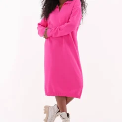 Ydence Knitted Dress Paulina Jurken Dames - Rok - Jurk - Fuchsia - Maat M -Trendy Meid Verkoop 861x1200 7