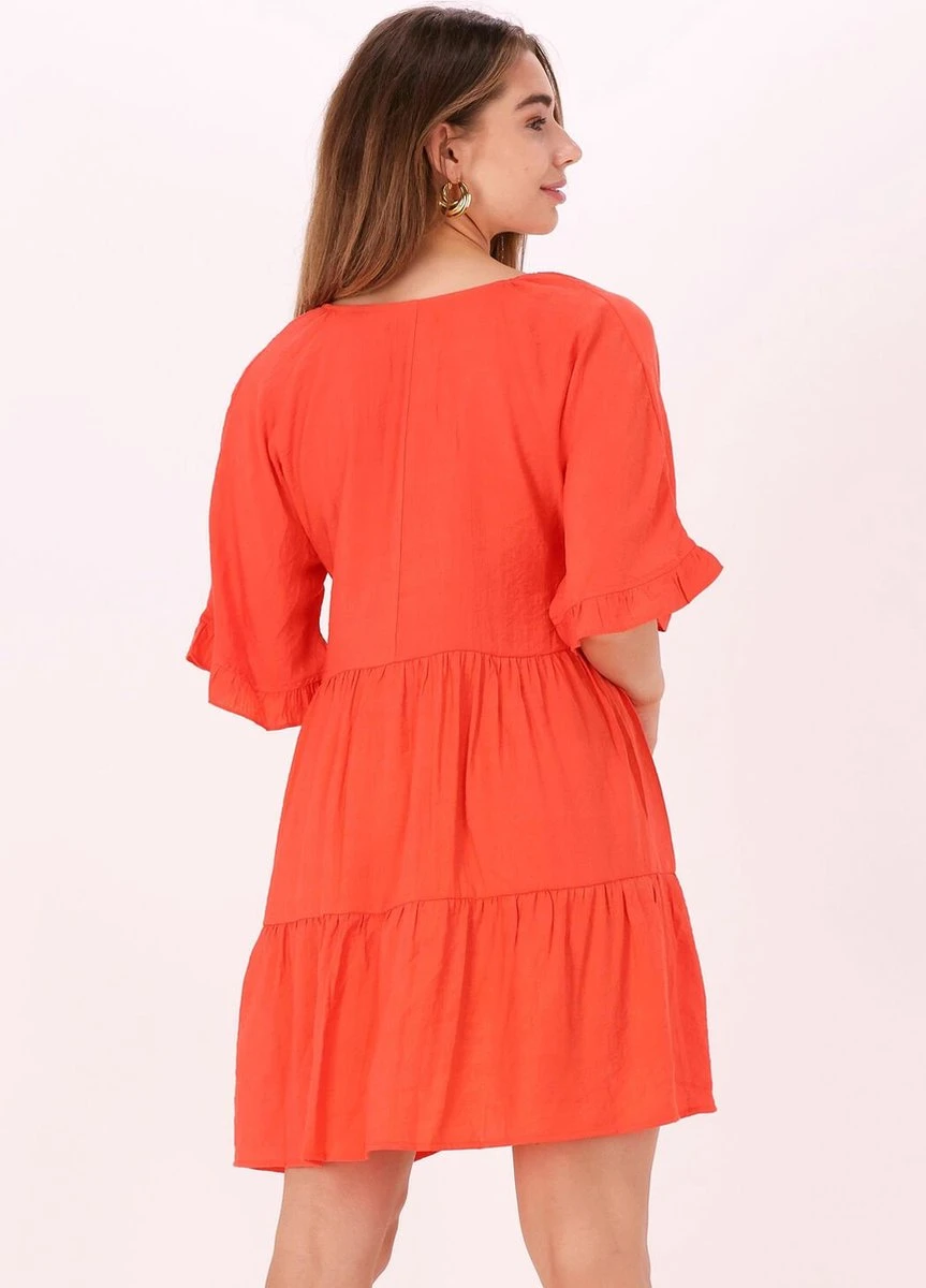 Ydence Dress Sunny Jurken Dames - Rok - Jurk - Oranje - Maat L 2 Ydence Dress Sunny Jurken Dames - Rok - Jurk - Oranje - Maat L - Afbeelding 2