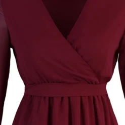 Trendyol Vrouwen Ballon Mouw Cache-coeur Schaatser Jurk -Trendy Meid Verkoop 864x1200 8