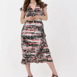 Freebird Rosy Midi Jurken Dames - Rok - Jurk - Zwart - Maat S