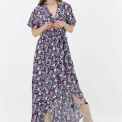 Colourful Rebel Very Scatterood Flower Jurk Rood Dames - Wijduitlopende Fit - Viscose - XS -Trendy Meid Verkoop 866x1200 2