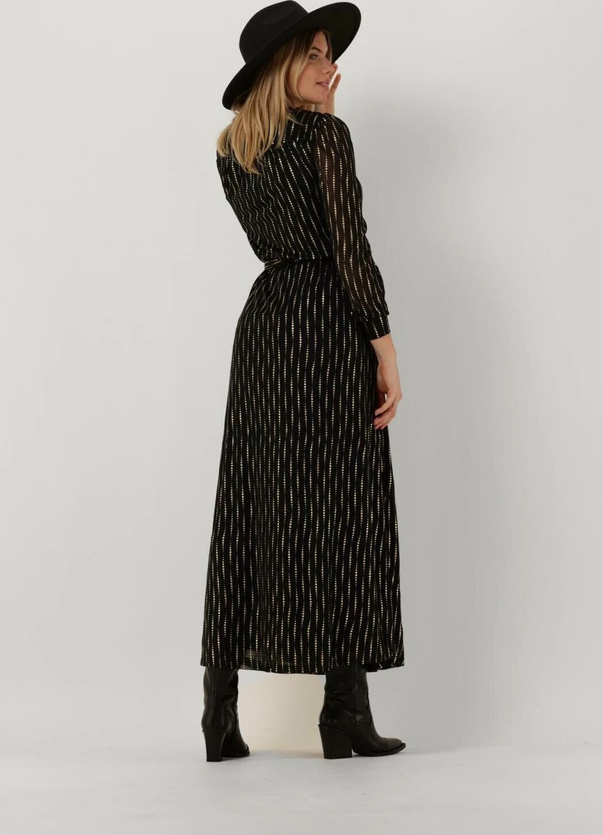 Colourful Rebel Lola Triangle Foil Longsleeve Maxi Wrap Dress Dames Jurk - Maat XS 7 Colourful Rebel Lola Triangle Foil Longsleeve Maxi Wrap Dress Dames Jurk - Maat XS - Afbeelding 7