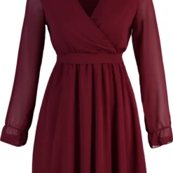 Trendyol Vrouwen Ballon Mouw Cache-coeur Schaatser Jurk -Trendy Meid Verkoop 868x1200 3