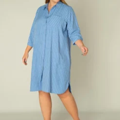 YESTA Jilke Jurk - Cornflower Blue - Maat 2(50) -Trendy Meid Verkoop 876x1200 30