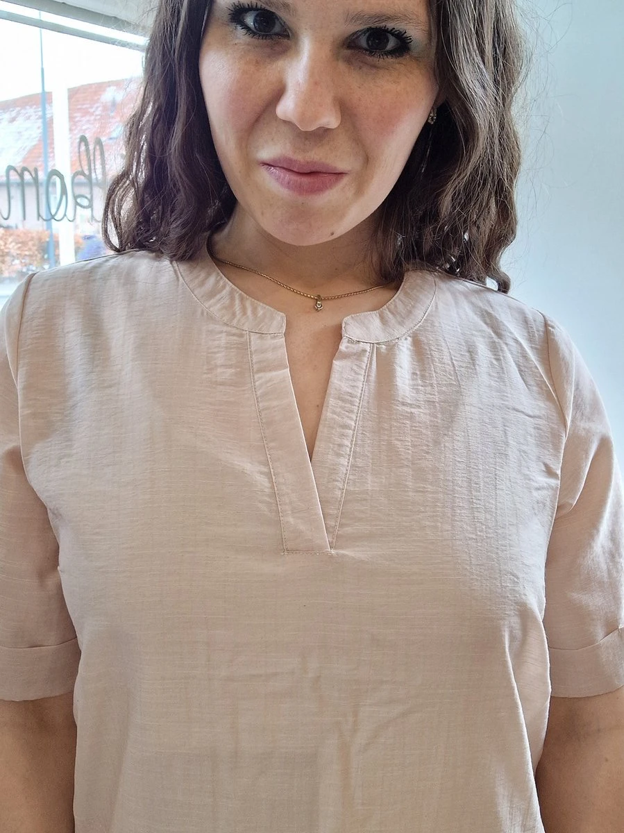 Zhenzi Kyleigh Jurk/tuniek Beige S 42/44 2 Zhenzi Kyleigh Jurk/tuniek Beige S 42/44 - Afbeelding 2