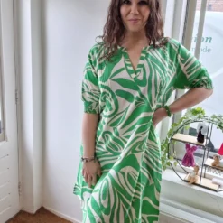 Zhenzi Janelle Jurk Groen L 50/52 -Trendy Meid Verkoop 899x1200 5