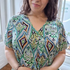 Zhenzi Journee Jurk Groen/blauw S 42/44 -Trendy Meid Verkoop 899x1200 50