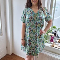 Zhenzi Journee Jurk Groen/blauw S 42/44 -Trendy Meid Verkoop 899x1200 52