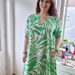 Zhenzi Janelle Jurk Groen L 50/52 -Trendy Meid Verkoop 899x1200 6