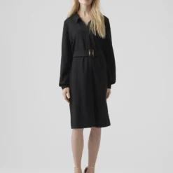 VERO MODA JURK VMPAM L/S SHIRT DRESS JRS BTQ BLACK DAMES MAAT - L 19 VERO MODA JURK VMPAM L/S SHIRT DRESS JRS BTQ BLACK DAMES MAAT - L -Trendy Meid Verkoop 900x1200 100