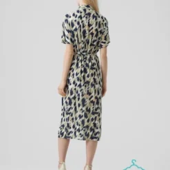VERO MODA VMMENNY SS CALF SHIRT DRESS WVN GA Dames Jurk - Maat L -Trendy Meid Verkoop 900x1200 106