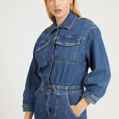 Guess Eliza Mini Dress Jurken Dames - Rok - Jurk - Blauw - Maat S -Trendy Meid Verkoop 900x1200 109