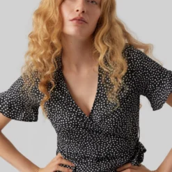 VERO MODA VMHENNA 2/4 WRAP FRILL DRESS WVN Dames Jurk - Maat XXL -Trendy Meid Verkoop 900x1200 123