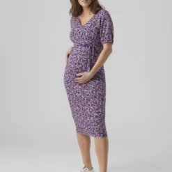Mamalicious MAMA.LICIOUS MLWANESSA 24 JRS MIDI DRESS A. Dames Jurk - Maat XL -Trendy Meid Verkoop 900x1200 162