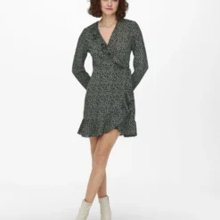 ONLY ONLCARLY L/S WRAP SHORT DRESS NOOS WVN Dames Jurk - Maat 36 -Trendy Meid Verkoop 900x1200 22