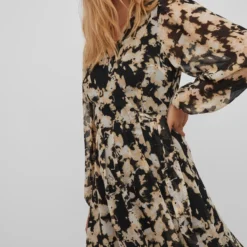 VILA VIRINA KIT L/S SHORT WRAP KNEE DRESS/SU Dames Jurk - Maat 38 -Trendy Meid Verkoop 900x1200 228