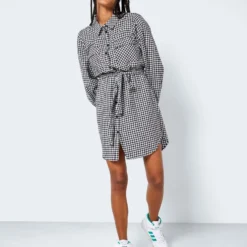 NOISY MAY NMERIK L/S SHIRT DRESS WVN Dames Jurk - Maat S -Trendy Meid Verkoop 900x1200 234
