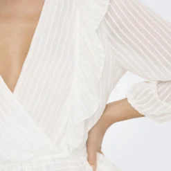 ONLY ONLLONDON 3/4 RUFFLE DRESS NOOS WVN Dames Jurk - Maat L -Trendy Meid Verkoop 900x1200