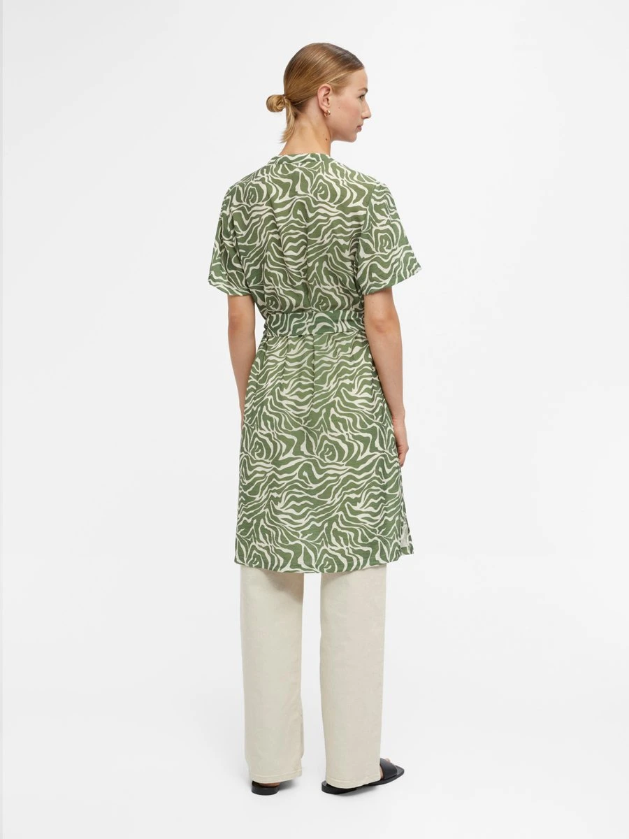 OBJECT OBJSELINE S/S SHIRT DRESS NOOS Dames Jurk - Maat 40 6 OBJECT OBJSELINE S/S SHIRT DRESS NOOS Dames Jurk - Maat 40 - Afbeelding 6