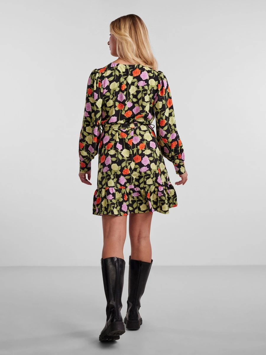 PIECES PCBLOSSOM LS SHORT DRESS Dames Jurk - Maat S 3 PIECES PCBLOSSOM LS SHORT DRESS Dames Jurk - Maat S - Afbeelding 3