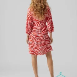 Vero Moda Jurk Vmseba 3/4 Abk Dress Wvn Ga Btq 10287798 Bittersweet/seba Dames Maat - L -Trendy Meid Verkoop 900x1200 9