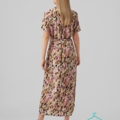 Vero Moda Jurk Vmeasy S/s Long Shirt Dress R1 Wvn 10286792 Tigers Eye/ina Dames Maat - M -Trendy Meid Verkoop 900x1200 91