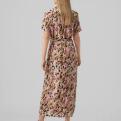 Vero Moda Jurk Vmeasy S/s Long Shirt Dress R1 Wvn 10286792 Tigers Eye/ina Dames Maat - M -Trendy Meid Verkoop 900x1200 92