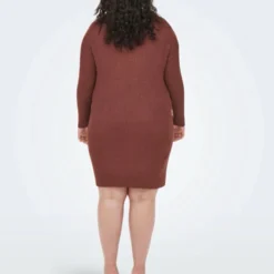 ONLY CARMAKOMA CARFIA KATIA L/S DRESS KNT Dames Jurk - Maat L-50/52 -Trendy Meid Verkoop 915x1200 4