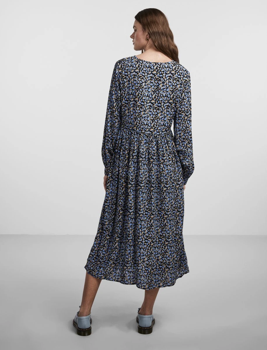 PIECES PCNYA LS MIDI DRESS Dames Jurk - Maat XL 3 PIECES PCNYA LS MIDI DRESS Dames Jurk - Maat XL - Afbeelding 3