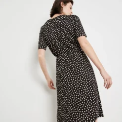 TAIFUN Dames Jersey Jurk Schwarz Gemustert-46 -Trendy Meid Verkoop 923x1200 2