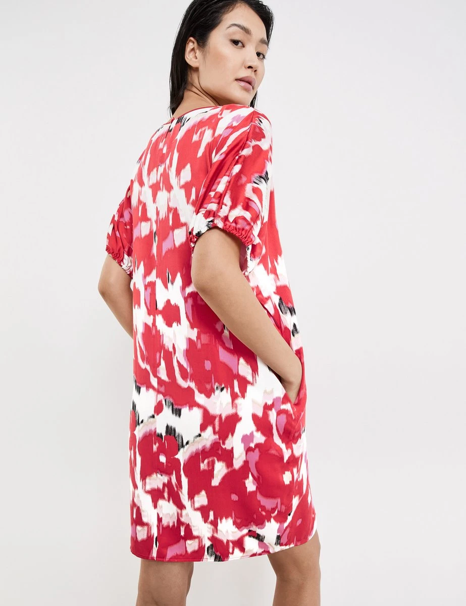 TAIFUN Dames Jurk Rose Kiss Gemustert-44 6 TAIFUN Dames Jurk Rose Kiss Gemustert-44 - Afbeelding 6