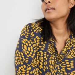 SAMOON Dames Jurk Met A-lijn Mood Blue Gemustert-52 8 SAMOON Dames Jurk Met A-lijn Mood Blue Gemustert-52 -Trendy Meid Verkoop 923x1200 66