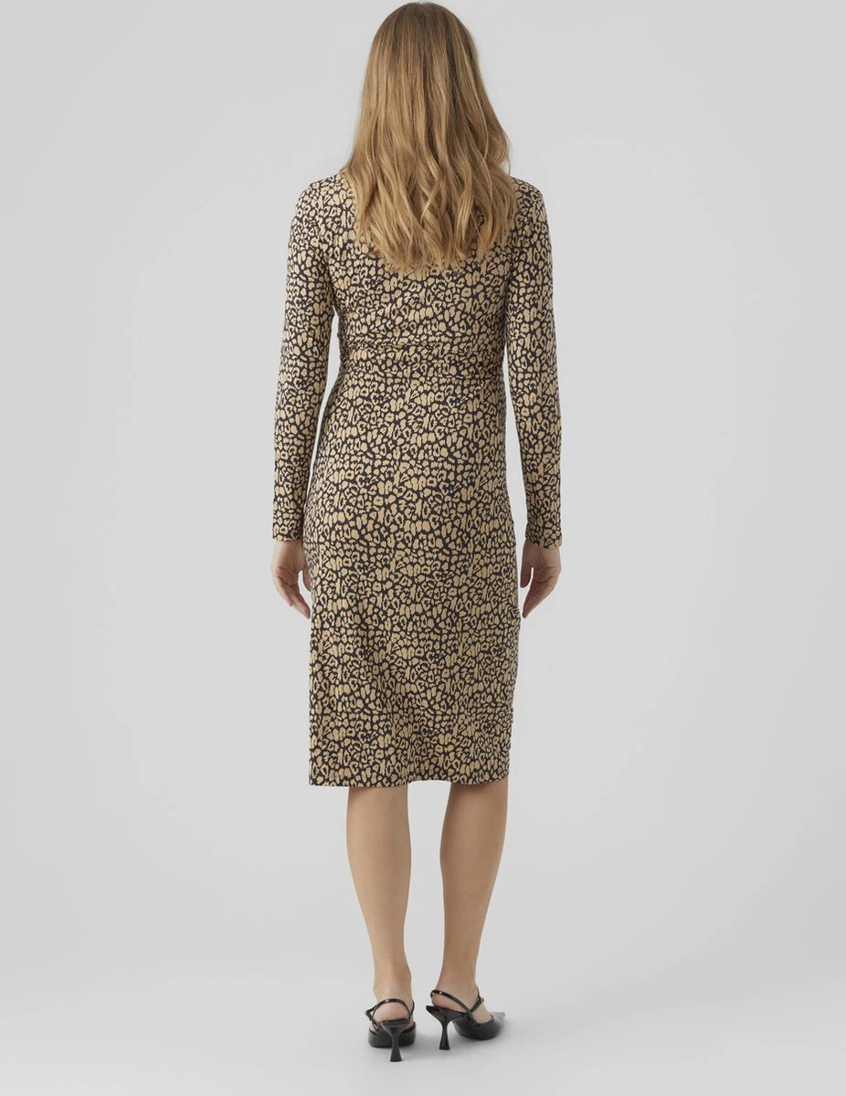 Mamalicious MLJULIENNE TESS LS JRS MIDI DRESS 2F A. Dames Jurk - Maat L 2 Mamalicious MLJULIENNE TESS LS JRS MIDI DRESS 2F A. Dames Jurk - Maat L - Afbeelding 2