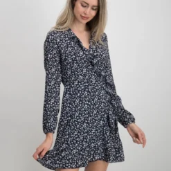 ONLY ONLCARLY L/S WRAP SHORT DRESS NOOS WVN Dames Jurk - Maat 40 -Trendy Meid Verkoop 927x1200 1