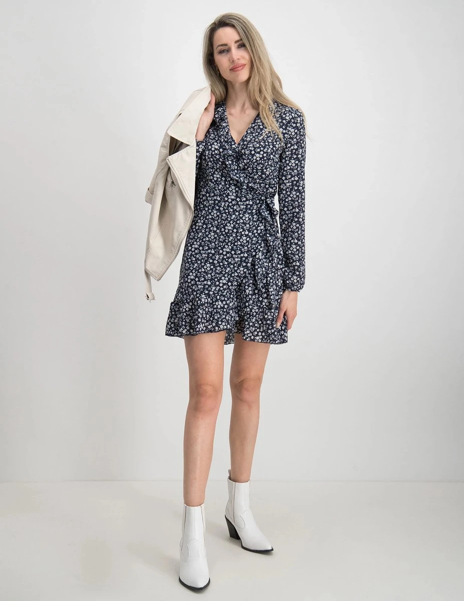 ONLY ONLCARLY L/S WRAP SHORT DRESS NOOS WVN Dames Jurk - Maat 38 11 ONLY ONLCARLY L/S WRAP SHORT DRESS NOOS WVN Dames Jurk - Maat 38 - Afbeelding 11