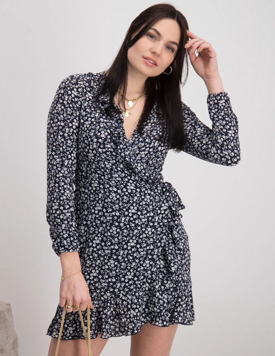 ONLY ONLCARLY L/S WRAP SHORT DRESS NOOS WVN Dames Jurk - Maat 38 15 ONLY ONLCARLY L/S WRAP SHORT DRESS NOOS WVN Dames Jurk - Maat 38 - Afbeelding 15