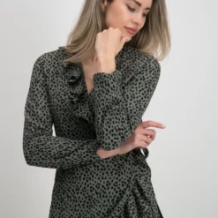 ONLY ONLCARLY L/S WRAP SHORT DRESS NOOS WVN Dames Jurk - Maat 40 -Trendy Meid Verkoop 927x1200 21