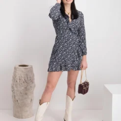 ONLY ONLCARLY L/S WRAP SHORT DRESS NOOS WVN Dames Jurk - Maat 40 -Trendy Meid Verkoop 927x1200 4