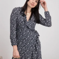 ONLY ONLCARLY L/S WRAP SHORT DRESS NOOS WVN Dames Jurk - Maat 40 -Trendy Meid Verkoop 927x1200 5