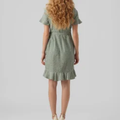 VERO MODA VMHENNA 2/4 WRAP FRILL DRESS WVN Dames Jurk - Maat M 5 VERO MODA VMHENNA 2/4 WRAP FRILL DRESS WVN Dames Jurk - Maat M -Trendy Meid Verkoop 929x1200