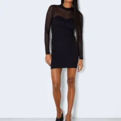 NOISY MAY NMSTINE L/S MIX DRESS Dames Jurk - Maat XS -Trendy Meid Verkoop 930x1200 2