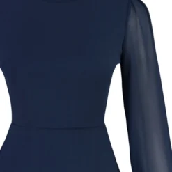 Trendyol Vrouwen Ballon Mouw Staande Kraag A-lijn Jurk -Trendy Meid Verkoop 948x1200