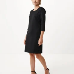 Mexx Jersey Jurk Shoulderpads Dames - Zwart - Maat XL -Trendy Meid Verkoop 954x1200