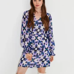 Freebird Wv-aop-ethnic-vis-23- Jurken Dames - Kleedje - Rok - Jurk - Paars - Maat S -Trendy Meid Verkoop 958x1200 1