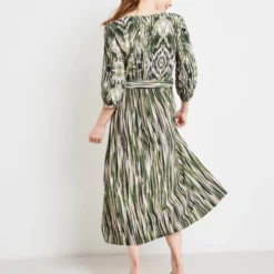 GERRY WEBER Dames Jurk Met A-lijn Ecru/Weiss/Grün Druck-46 -Trendy Meid Verkoop 958x1200