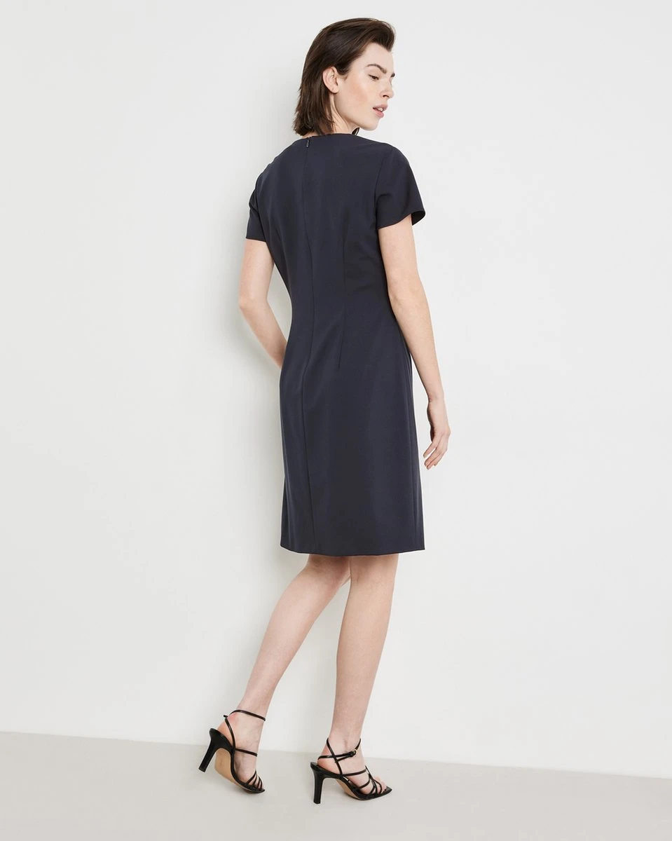 TAIFUN Dames Sheath Jurk Navy-48 2 TAIFUN Dames Sheath Jurk Navy-48 - Afbeelding 2